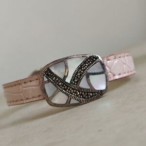 Vintage Sterling Silver Sliding Charm Bracelet